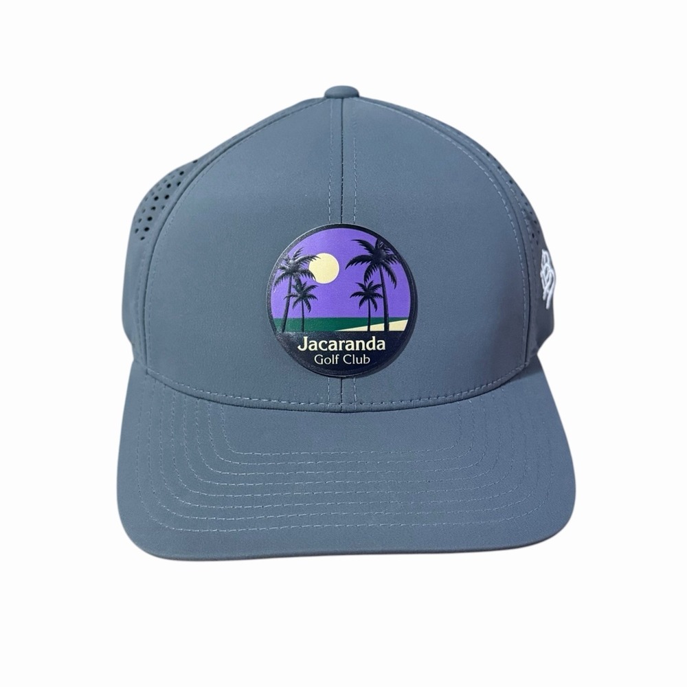 Branded Bills Jacaranda Golf Club Hat Cap 110 Flexfit Gray Adjustable